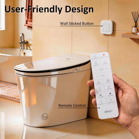 EPLO M1 Smart Elongated toilet Bidet 1000g Power Flush ADA Compliant Heated Seat