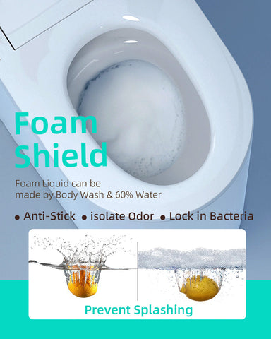 EPLO X9 Smart Elongated toilet Bidet ADA Compliant AUTO Open/Close Foam shield Warm dryer
