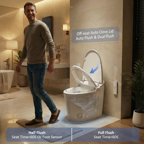 EPLO M1 Smart Elongated toilet Bidet 1000g Power Flush ADA Compliant Heated Seat