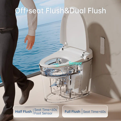 EPLO E18 Smart Toilet with Bidet - One-piece Foam Shield Heated Seat